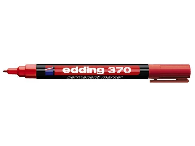 Merkepenn EDDING 370 rund rød