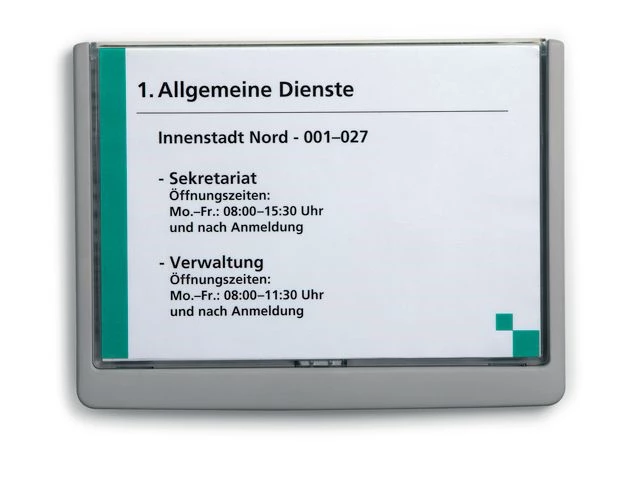 Skiltholder DURABLE A5 klikk