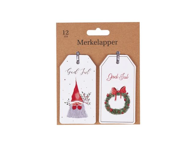 Merkelapper selvklebende hvit (12)