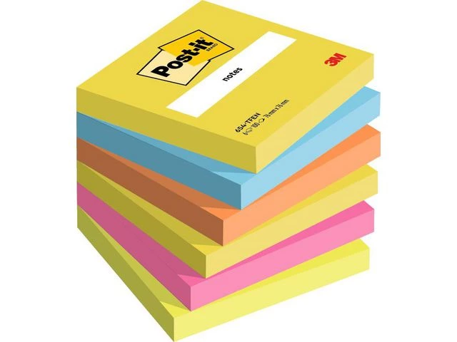 Post-it Klistrelapper 76x76 Energetic (6)