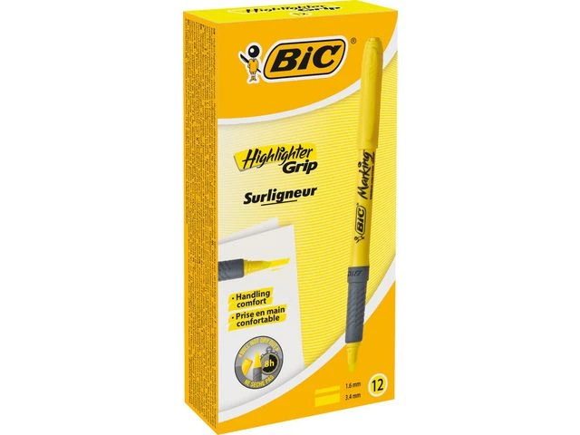 Tekstmarker BIC Grip gul