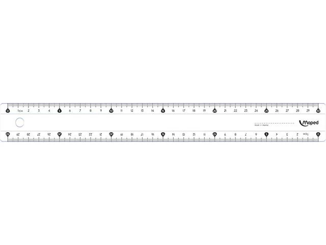 Linjal MAPED plast 30 cm