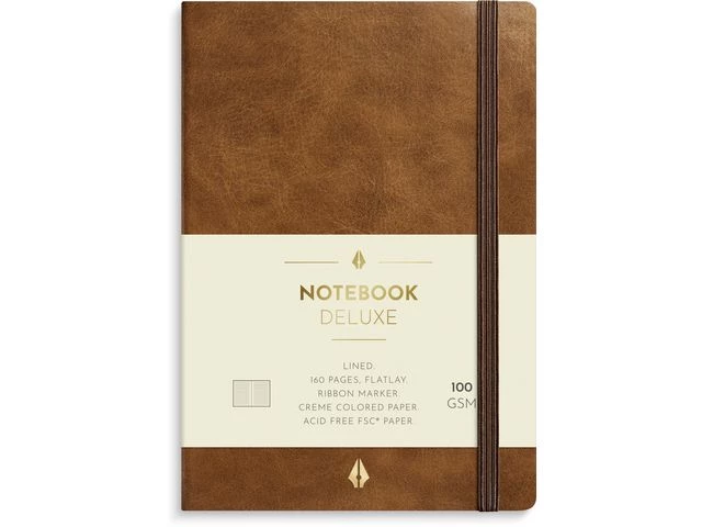 Notatbok BURDE Deluxe A6 cognac