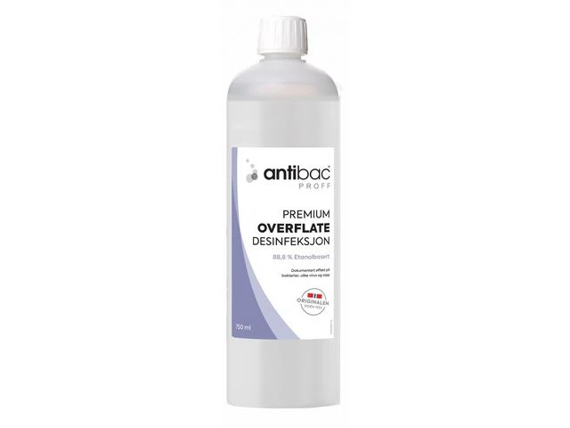 Overflatedesinfeksjon ANTIBAC 88% 0,75L