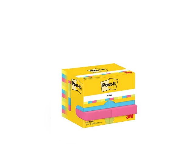 Post-it Klistrelapper 38x51 Energetic (12)