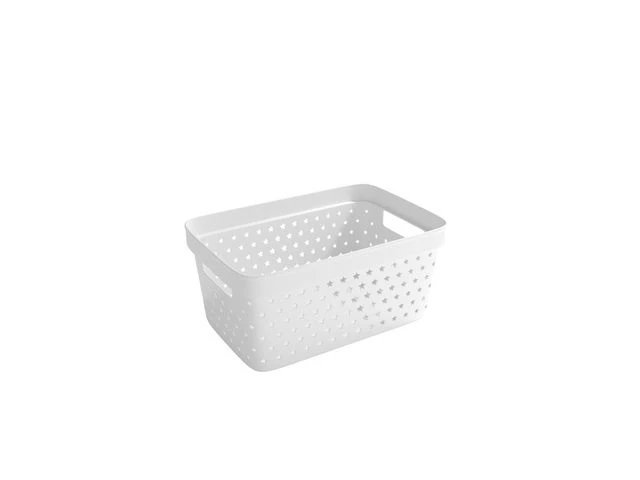 Oppbevaringskurv Star 4,5L hvit