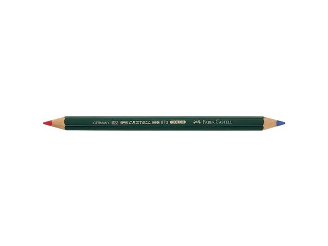 Fargeblyant FABER-CASTELL tykk rød/blå