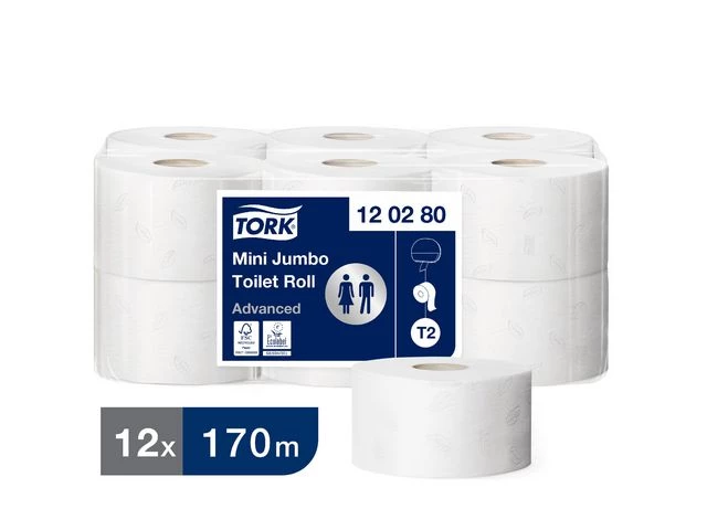 Toalettpapir TORK Advance 2L T2 170m