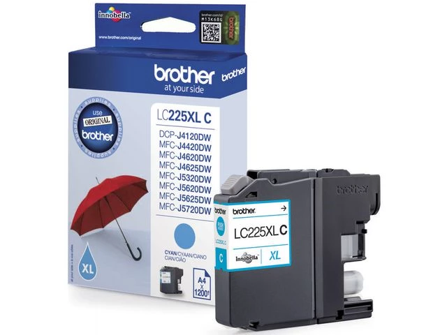 Blekk BROTHER LC225XLC HC cyan