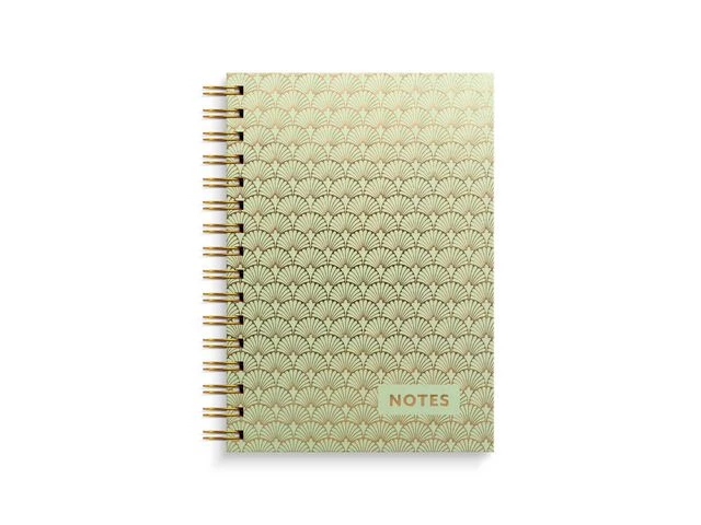 Notatbok BURDE A5 linjer 150s Art Deco