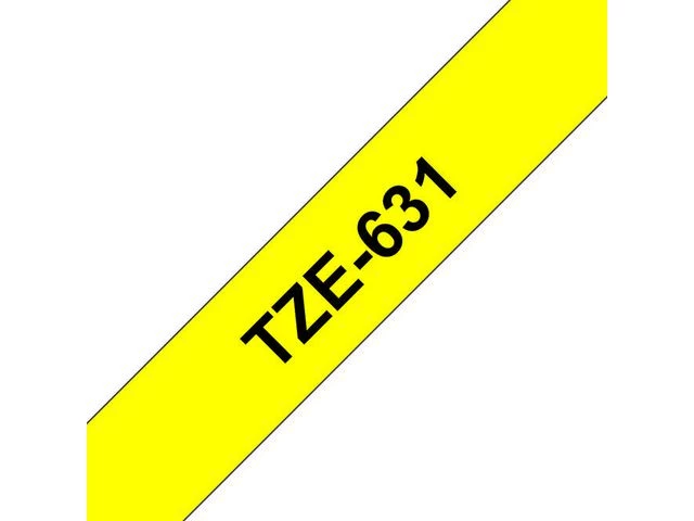 Tape BROTHER TZe-631 12mmx8m sort/gul