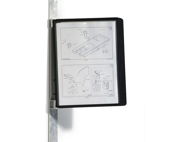 Veggstativ VARIO Magnet 5 lommer sort