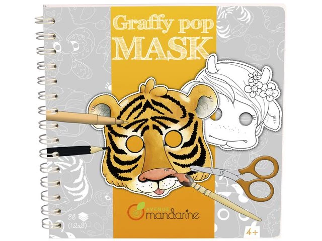 Tegnebok AVENUE MANDARINE masker dyr