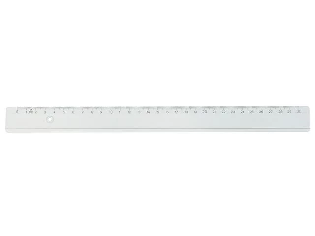 Linjal plast 20cm (10)