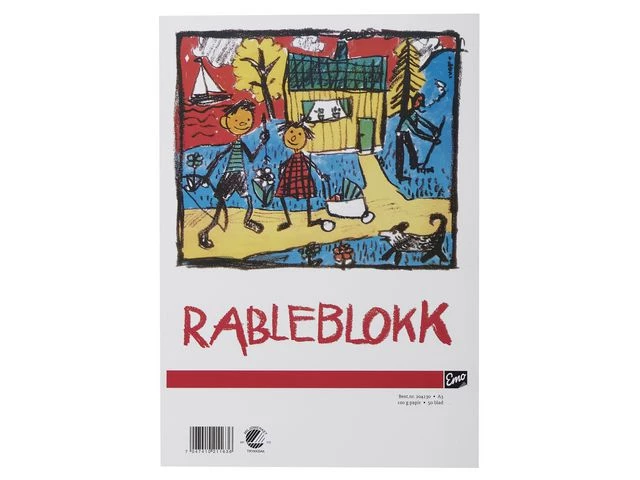 Rableblokk EMO A3 100g 50 blad