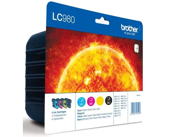 Blekk BROTHER LC980 Value Pack