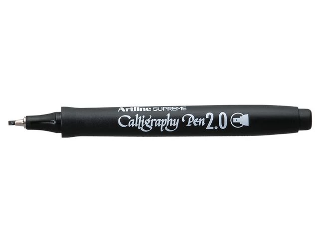 Artline Supreme Calligraphy Pen 2mm sort