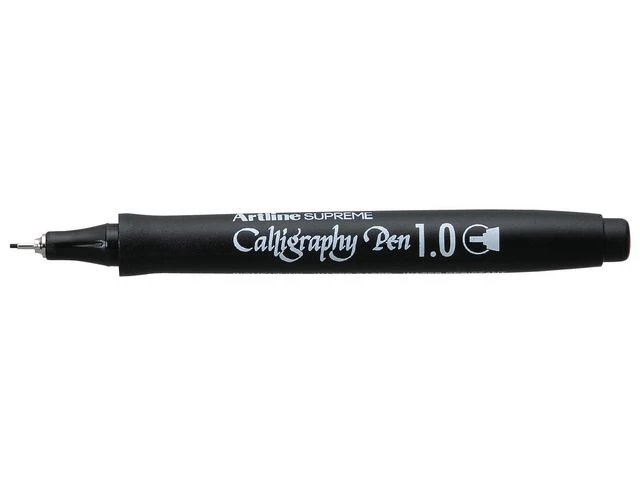 Artline Supreme Calligraphy Pen 1mm sort