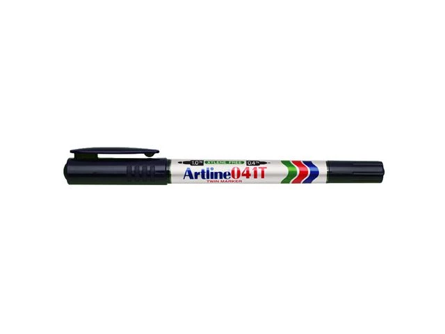Artline 041T Merkepenn 2-i-1 sort