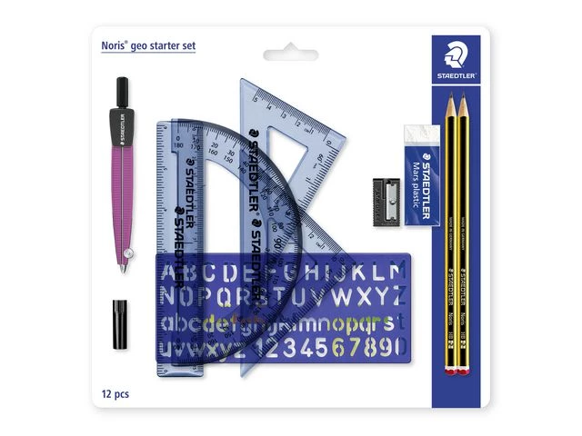 STAEDTLER Geometrisett 4 deler neon (18)