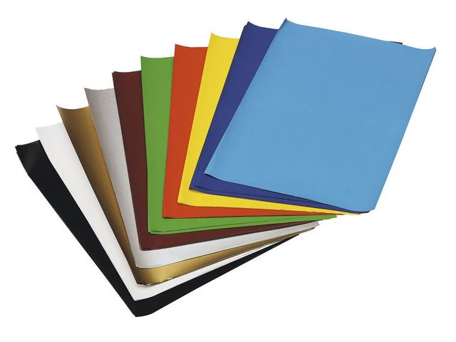 Glanspapir 35x50cm 5 ark x10 farger