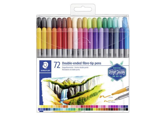 Staedtler Fiberpenn Tusjer dobbelt ass (72)