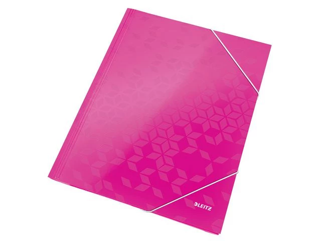 Leitz Strikkmappe WOW Kartong A4 rosa