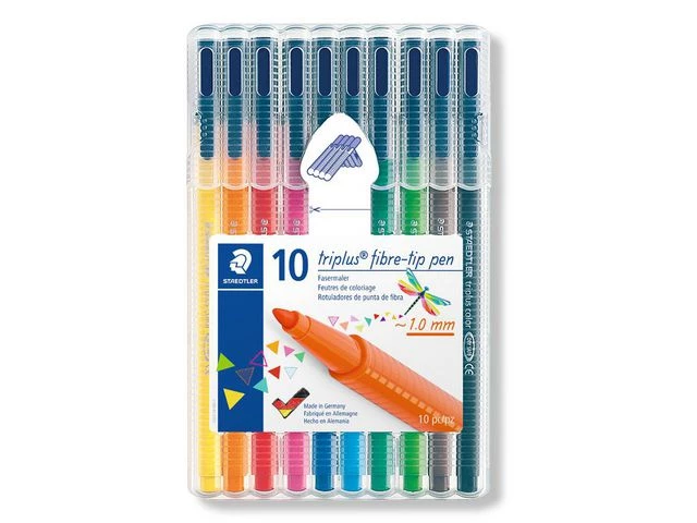 STAEDTLER Filtpenn Triplus Color 1,0mm assortert (10)