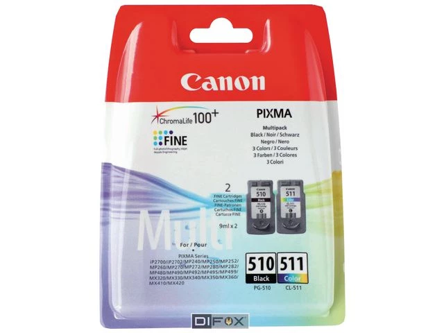 PG-510 black / CL-511 color multi-pack