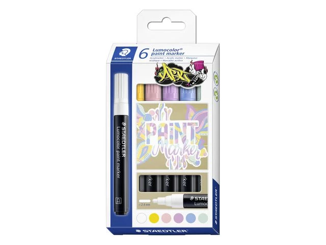 STAEDTLER Lumocolor Paintmarker 2,4mm ass (6)