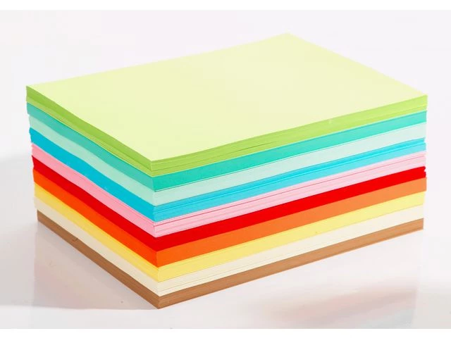 Farget papir 110g A4 lyse frg ark(1000)