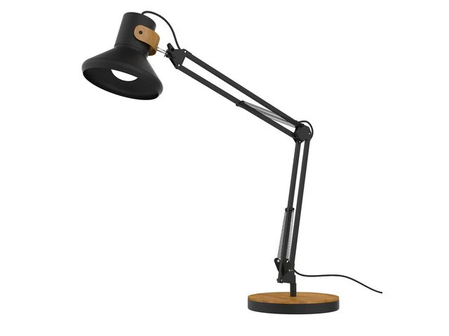 Unilux Baya Bamboo LED lampe, svart/tre